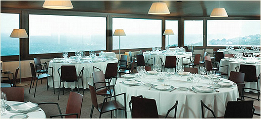 Comedor del restaurante Akelarre